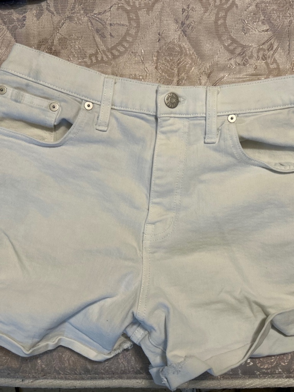 Madewell White Denim Shorts